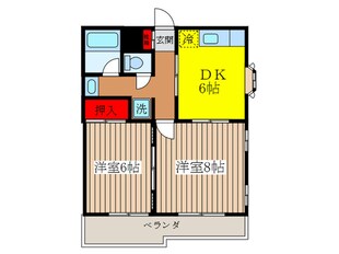 アビタ武蔵野の物件間取画像